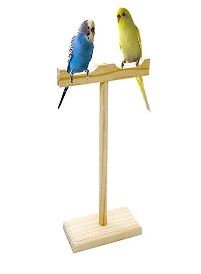 Western Era Training Cum Exercise Playful Perch Wooden Bird Stand/Bird Toy - Image 1